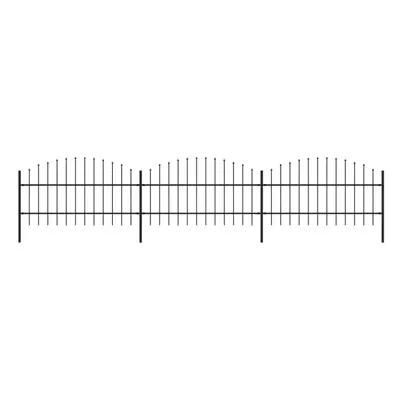 (5.1 m/ cm) vidaXL Garden Fence Spear Outdoor Panel Barrier Border Privacy Multi Sizes