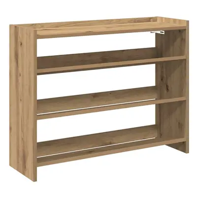 (artisan oak, cm/ cm) vidaXL Shoe Rack Shoe Cabinet Shoe Storage Shelf Hall Cupboard Engineered 