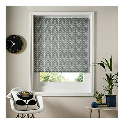 Orla Kiely Roller Blind Linear Stem Silver cm wide x 162cm drop, daylight blind