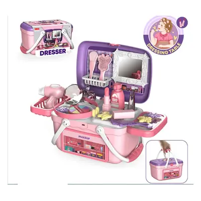 Beauty Set Pc Dresser table, make up carry along basket kids In