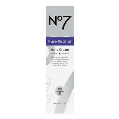 No7 Pure Retinol Hand Cream 75ml - Fragrance Free