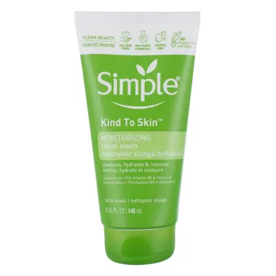 Simple Moisturizing Kind to Skin Face Wash, oz (4 pack) (Bundle)