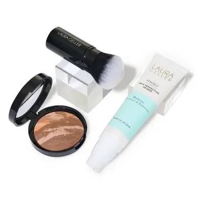 LAURA GELLER NEW YORK Laura's Must-Haves Kit 3pc: Baked Balance-n-Brighten Powder Foundation Tan