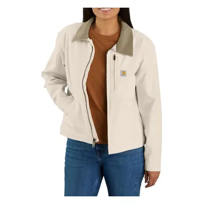 Carhartt Women's Rugged Flex Loose Fit Canvas Detroit Jacket Natural