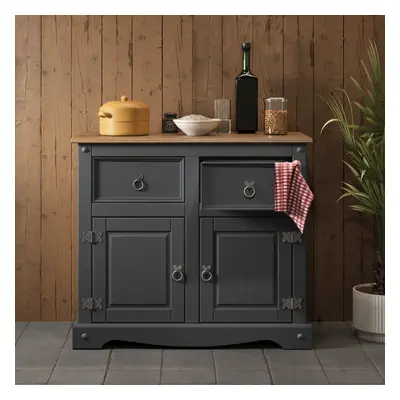 Corona Charcoal Door Sideboard