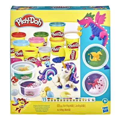 Play-Doh Magical Sparkle Pack for Kids Years and Up with Cans of Non-Toxic Sparkle, Super Shimme