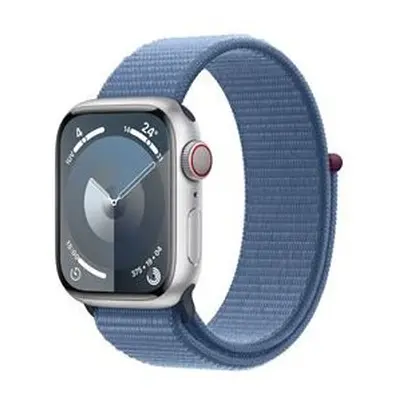 APPLE WATCH SERIES MRMJ3QL/A 45MM SILVER ALUMINIUM CASE WITH WINTER BLUE SPORT LOOP CELLULAR