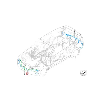 Drivetrain Parts Car Front Bumper Harness Radar Wire Set for BMW X3 G01 G08 X4 G02 PDC Parking A