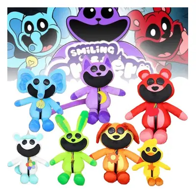 (All 8) Smiling Critters Figure Plush Doll CatNap Hoppy Hopscotch Poppy Doll Toy Gift