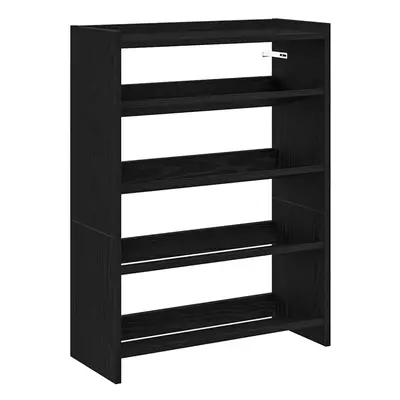 (black, cm/ cm) vidaXL Shoe Rack Shoe Cabinet Shoe Storage Shelf Hall Cupboard Engineered Wood