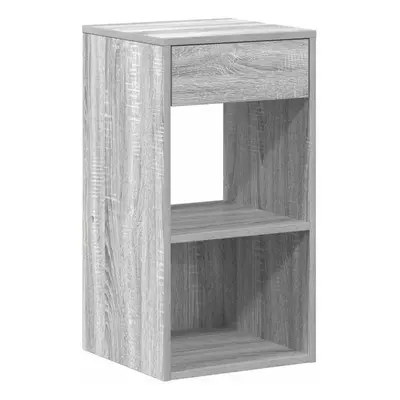 (grey sonoma, pcs) vidaXL Bedside Cabinet with Drawer Old Wood 35x34x66.5 cm bedside table