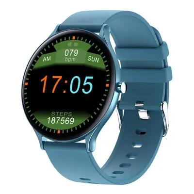 (Blue) 1.28'' Full Touchscreen Smart Watch Fitness Tracker Smartwatches Sports Wristband