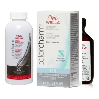 (Lightest Ash Blonde With Cream Developer -106ml) Wella Blonde Colour Charm | Permanent Liquid H