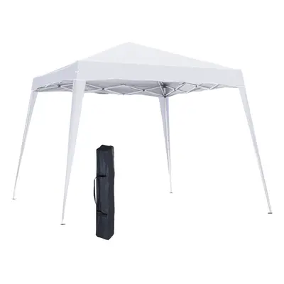 Outsunny Garden Pop up Gazebo Tent Party Water-resistant 2.5 x 2.5M White