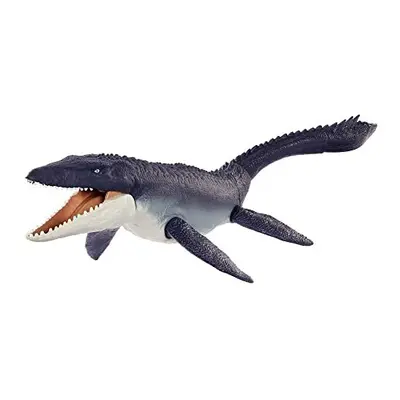 Jurassic World: Dominion Mosasaurus Dinosaur Action Figure inches Long, Movable Joints, Physical