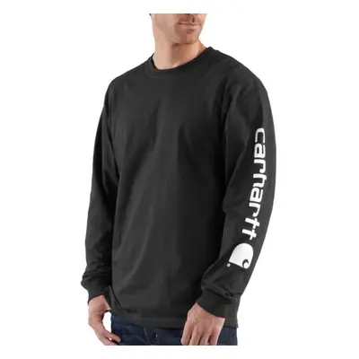 CarharttMenLoose Fit Heavyweight Long-Sleeve Logo Sleeve Graphic T-Shi