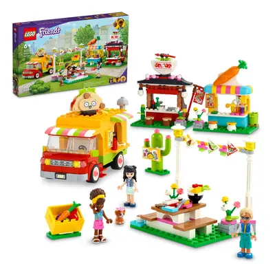 LEGO Friends Street Food Market 41701; New Food-Play Building Kit Promotes Imaginative Play; Inc