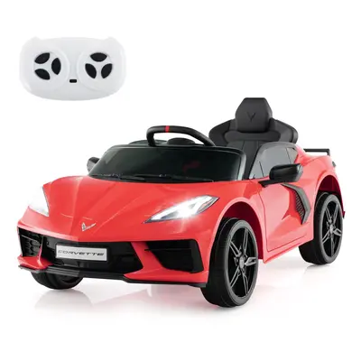 12V Electric Kids Ride On Car Licensed Chevrolet Corvette C8 Toy Car