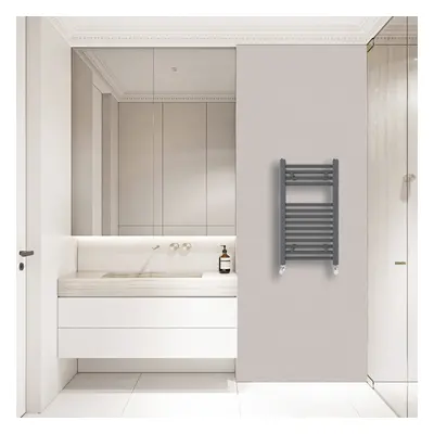 (700x400mm) Warmehaus Straight Heated Towel Rail Central Heating for Bathroom Kitchen Radiator L