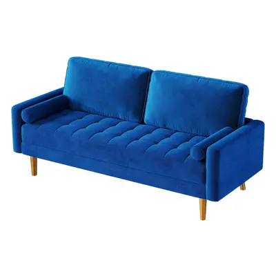 (Blue) Velvet Sofa Modern Seater Couches