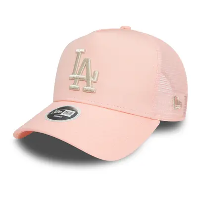 Womens New Era Metallic Logo Blush Trucker Cap