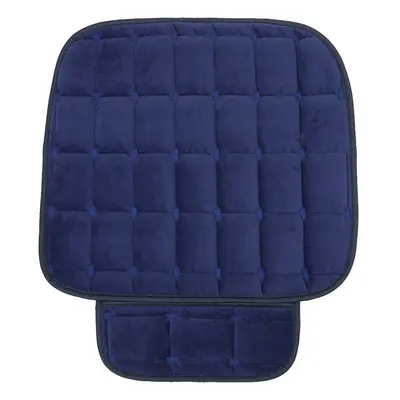 (Blue) Plush Car Front Seat Cushion Covers Chair Protector Seat Pad Mat Universal