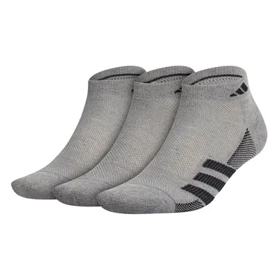 adidas Men's Superlite Stripe II 3-Pack Low Cut Heather Grey/Black/Night Grey Large