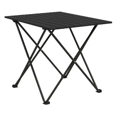 Outsunny Folding Camping Table for Outdoor Camping, Picnic, Hiking, Black