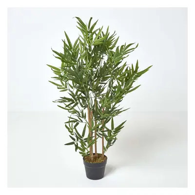 Homescapes Green 3ft Bamboo Tree Artificial Plant with Pot, cm