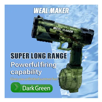 (Dark Green) New Cool Electric Glock Water Gun Toy Weal Maker Watergun Children's