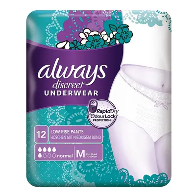 Always Discreet Sensitive Bladder Incontinence Pants Underwear Medium Pack of