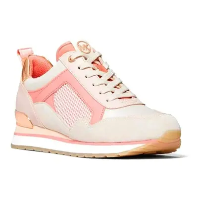 Michael Kors Womens Wilma Trainer Tech Canvas Sneakers (Grapefruit Nu