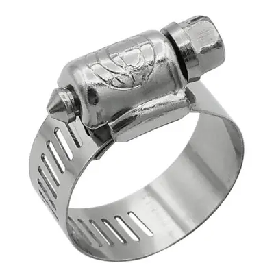 Cambridge Worm Gear Hose Clamps SAE Size 6, Adjustable 7/16-in to 25/32-in, Stainless Steel Band