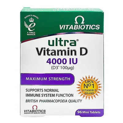 Vitabiotics Ultra Vitamin D 4000Iu Maximum Strength, Supports Immune System, Bones And Teeth, Di