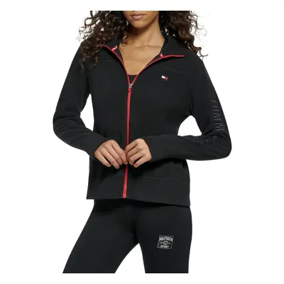 Tommy Hilfiger Sport Women's Long Sleeve Zip Up Windbreaker Black X