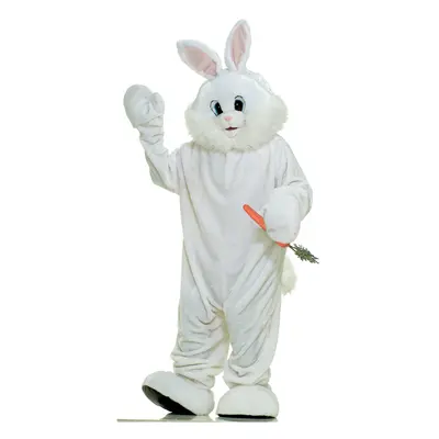 Forum Deluxe Plush Bunny Rabbit Mascot Costume White One Size