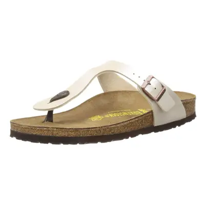 (5 UK EU US) Birkenstock Gizeh Pearl White Womens Leather Sandals