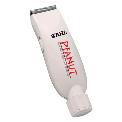 Wahl Professional Peanut Cordless Clipper/Trimmer #8663, White - Great On-the-Go Trimmer for Bar