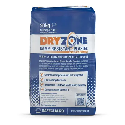 Dryzone Fast Set Renovation Plaster 20kg x