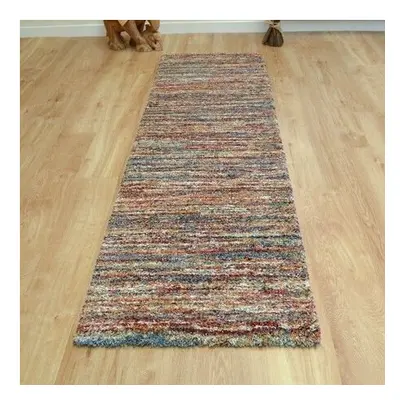 Mehari Multi Stripes 67x240cm Large Rug Runner Carpet Thick Pile Rugs Living Room Bedroom