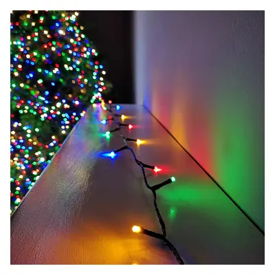 480 LED (48m) Premier Supabright LED Christmas Lights with Timer Multi Coloured