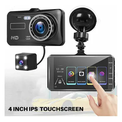 Car Camera Recorder Dual Front and Rear HD 1080P Dash Cam Night Vision