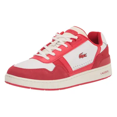 Lacoste Men's T-Clip Sneaker White/RED