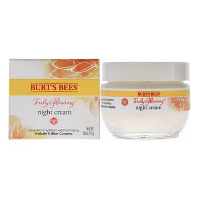 Burts Bees Truly Glowing Night Cream For Unisex 1.8 oz Cream