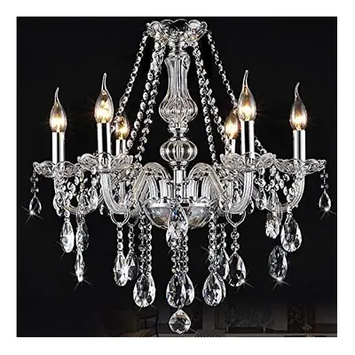 (6 Arms) Genuine K9 Crystal Chandelier Clear 2, 6, 8, 10, 15, 24, ARMS