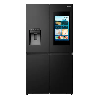 Hisense Pureflat Eclipse American Fridge Freezer - Black - E Rated