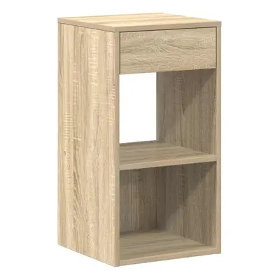 (sonoma oak, pcs) vidaXL Bedside Cabinet with Drawer Old Wood 35x34x66.5 cm bedside table