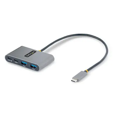 4-Port USB-C Hub with 100W Power Delivery Pass-Through - 2x USB-A + 2x USB-C - USB 3.0 5Gbps - 1