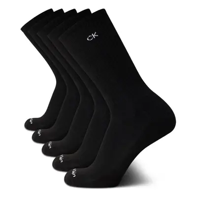 Calvin Klein Men's Athletic Socks - Cushion Crew Socks (5 Pack) Size Black