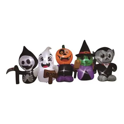 Celebrations 4 ft. Prelit Happy Halloween Characters Inflatable